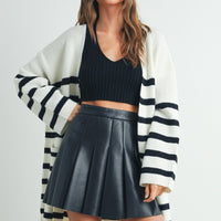 Stripe Knitted Stripe Cardigan