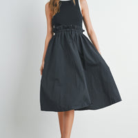 Contrast Tank Twofer Dress