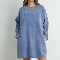 New York Sweatshirt Dress