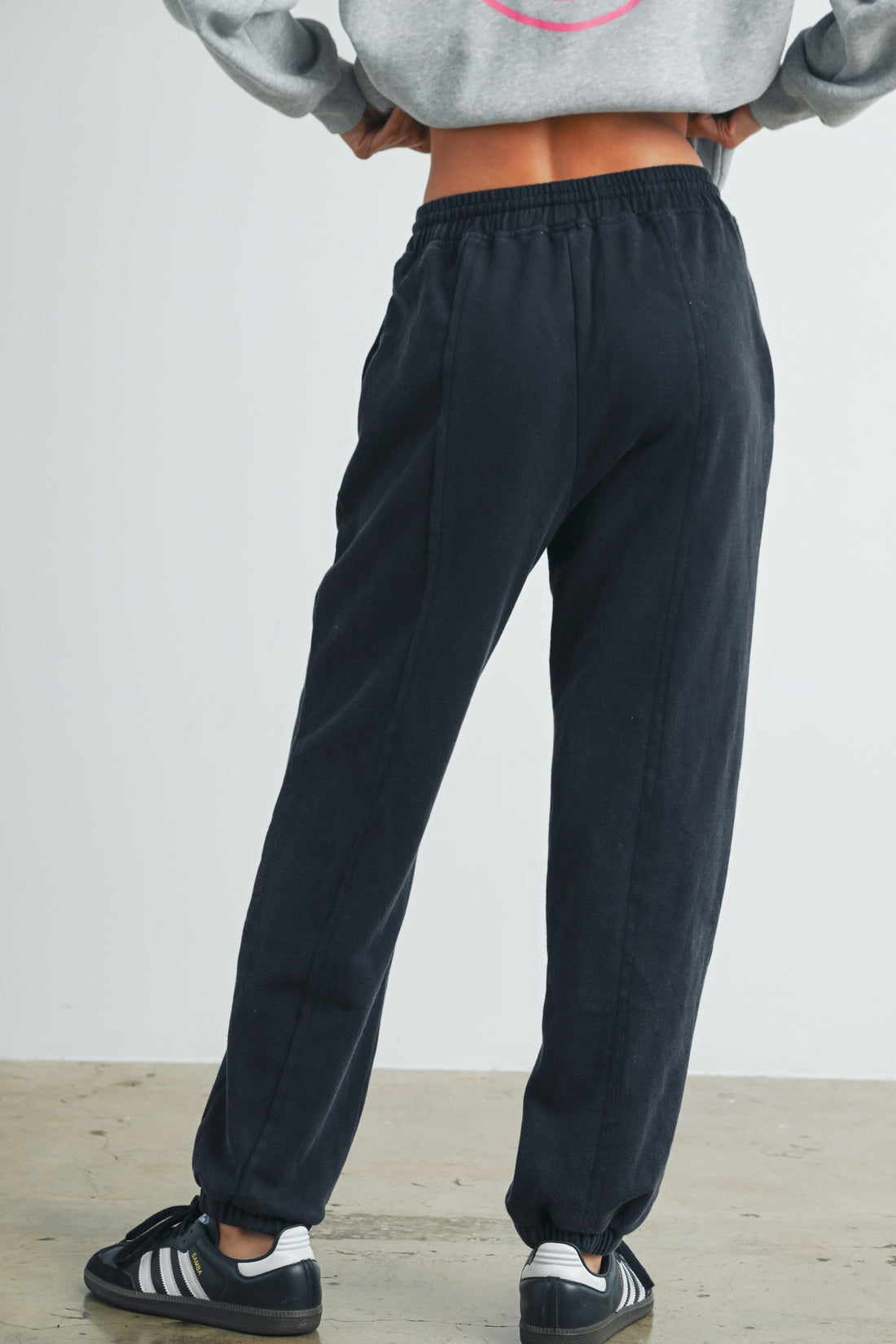 Washed Drawstring Jogger Pants