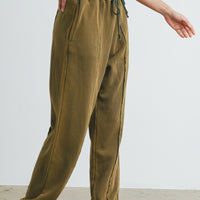 Washed Drawstring Jogger Pants