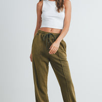 Washed Drawstring Jogger Pants