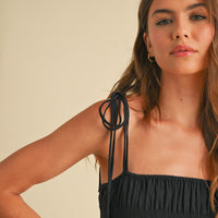 Elegant Two-Tone Balloon Maxi Dress