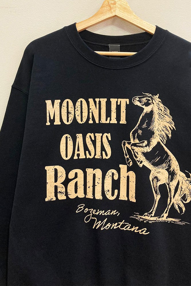 Moonlit Oasis Ranch Oversized Sweatshirt