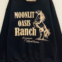 Moonlit Oasis Ranch Oversized Sweatshirt