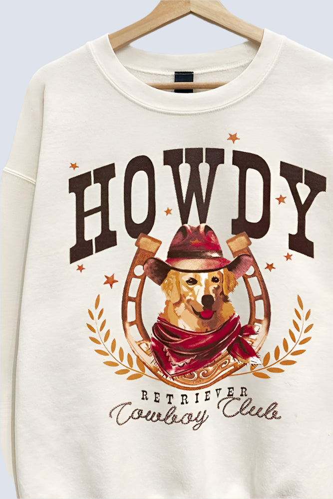 Howdy Retriever Oversized Sweatshirt