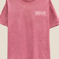 Saddle Up Dream Big Cowboy Graphic T Shirt