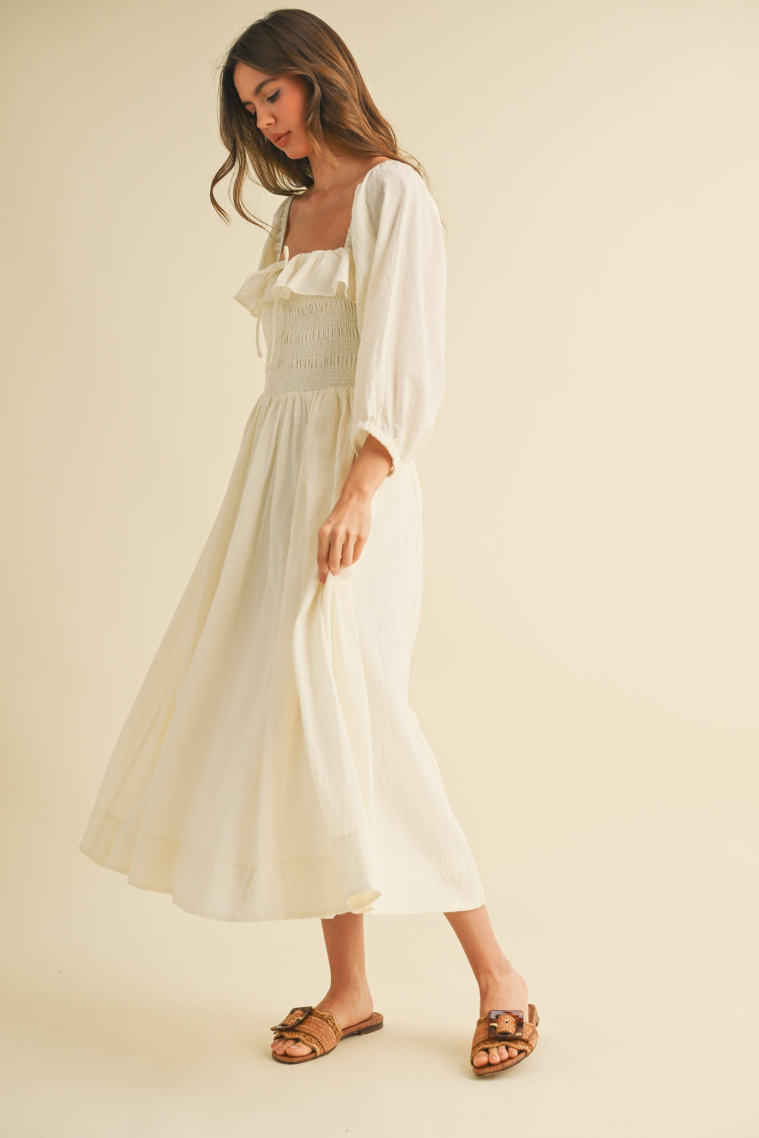 Oasis Flowy Midi Dress