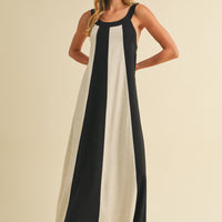 Color Block Summer Maxi Dress
