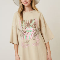 Rolling Stones Washed Graphic Dress