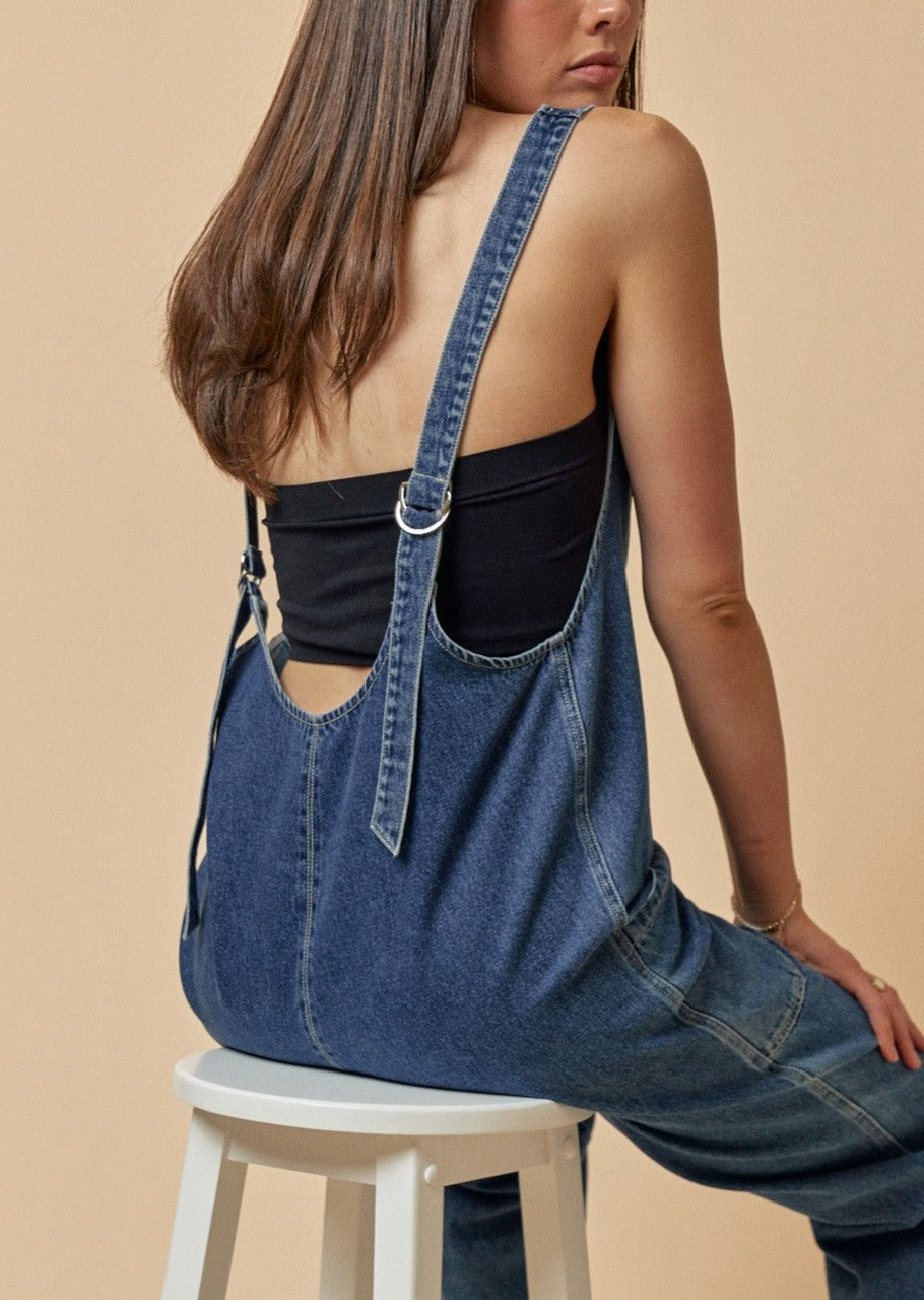 Denim High Roller Jumpsuit