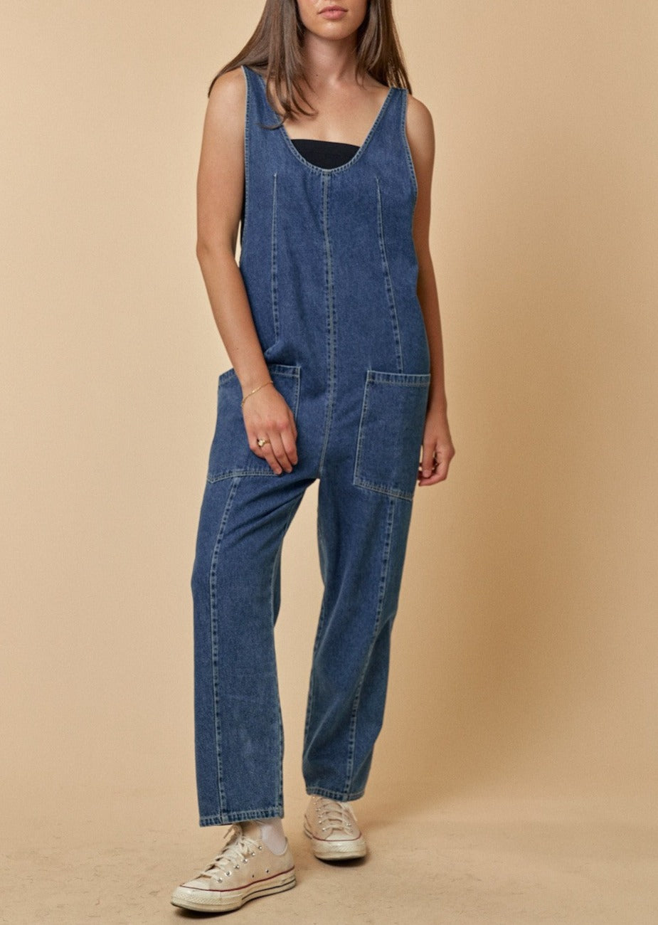 Denim High Roller Jumpsuit