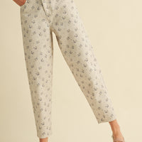 Vintage Floral Denim Pants