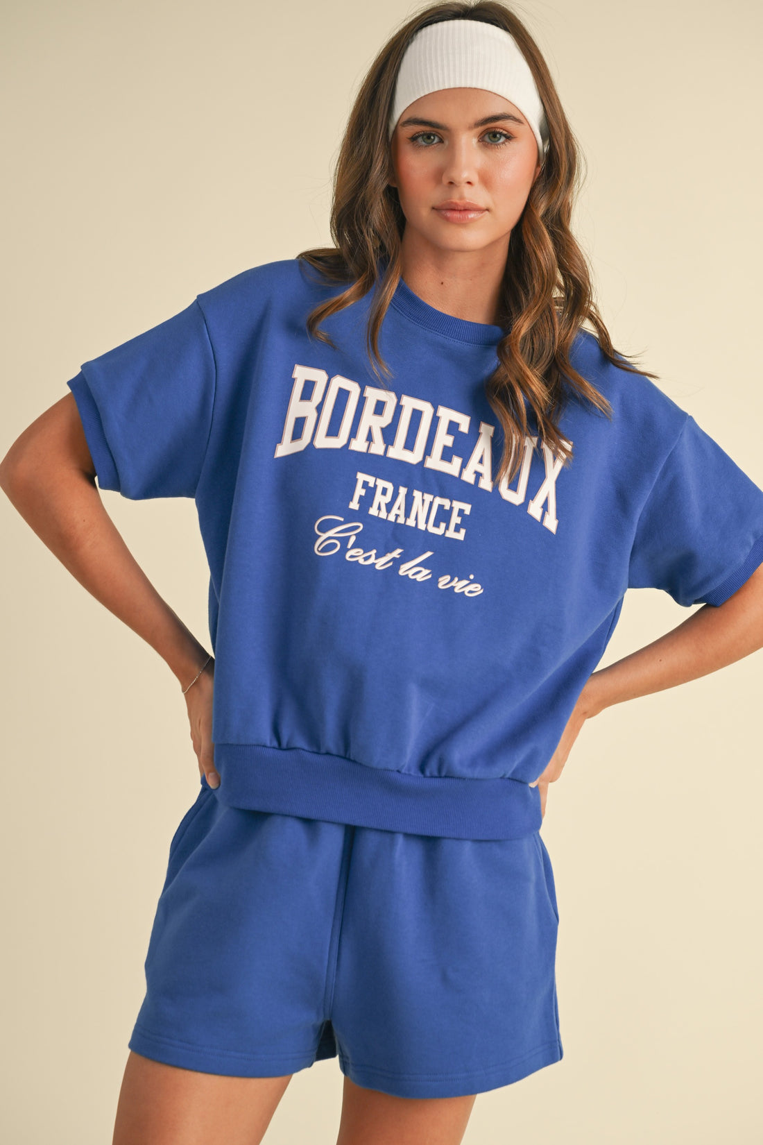 Bordeaux Graphic Cotton Sweat Set