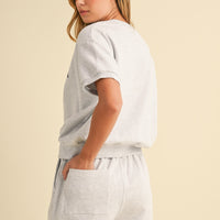 Bordeaux Graphic Cotton Sweat Set