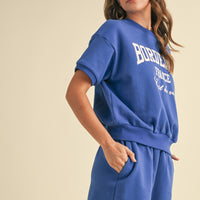 Bordeaux Graphic Cotton Sweat Set