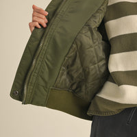 Fur Collared Bomber Jacket