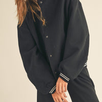 Coat Fabric Baseball Bomber Jacket