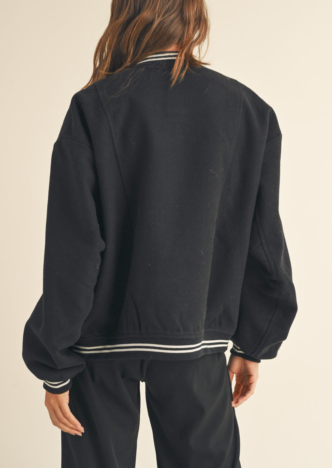 Coat Fabric Baseball Bomber Jacket