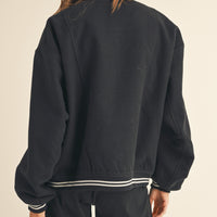 Coat Fabric Baseball Bomber Jacket