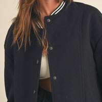 Coat Fabric Baseball Bomber Jacket