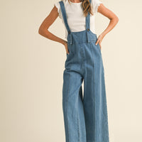 Cute Suspender Denim Jumpsuit