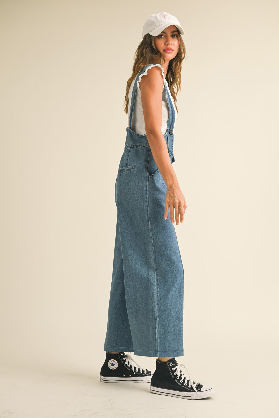 Cute Suspender Denim Jumpsuit
