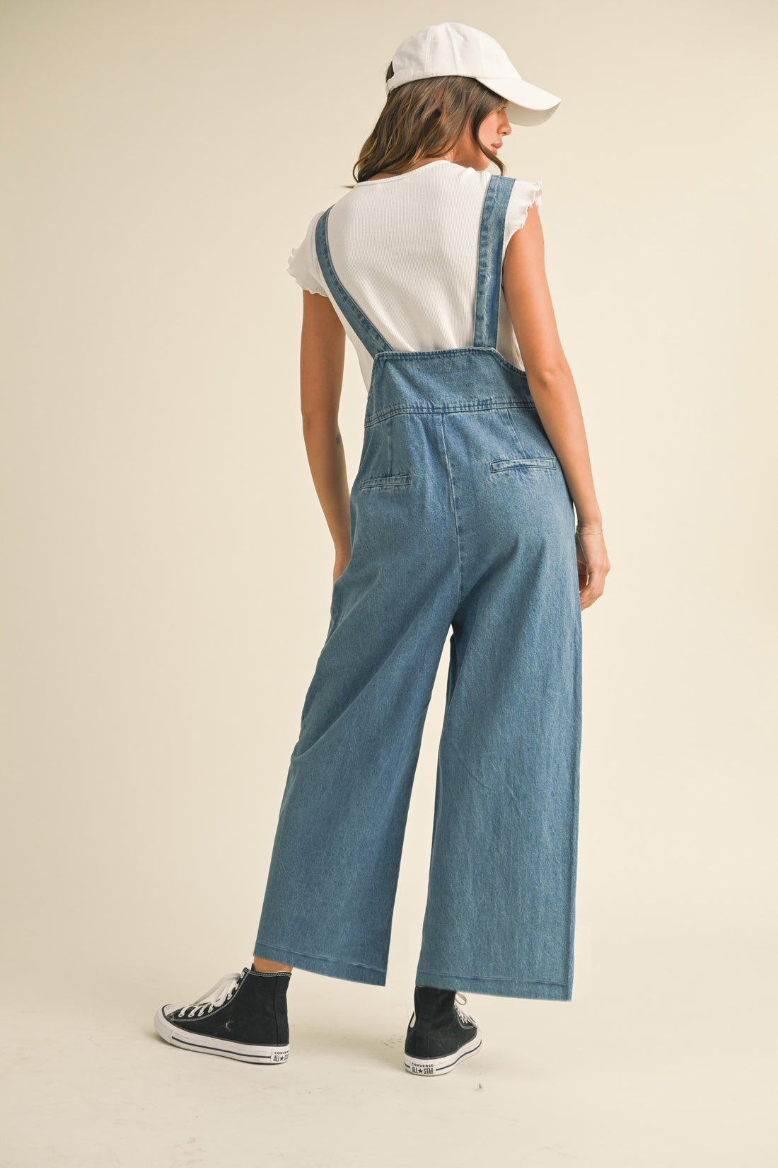 Cute Suspender Denim Jumpsuit