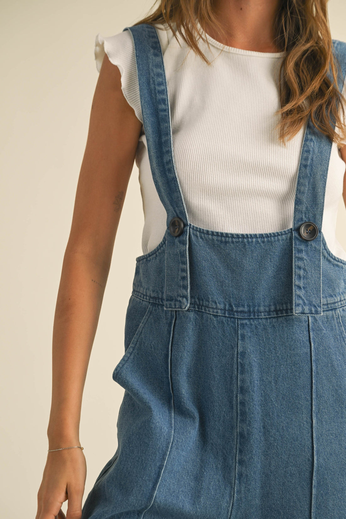 Cute Suspender Denim Jumpsuit