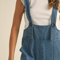 Cute Suspender Denim Jumpsuit
