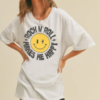 Rock & Roll Makes me Happy Tee