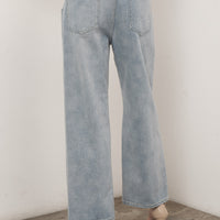 Color Block Denim Pants