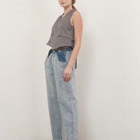 Color Block Denim Pants