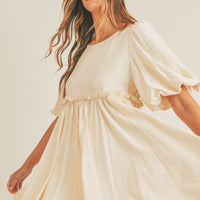 Puff Sleeve Babydoll Dress