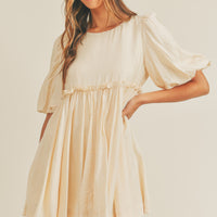 Puff Sleeve Babydoll Dress