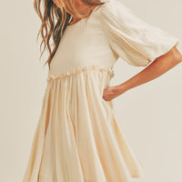 Puff Sleeve Babydoll Dress