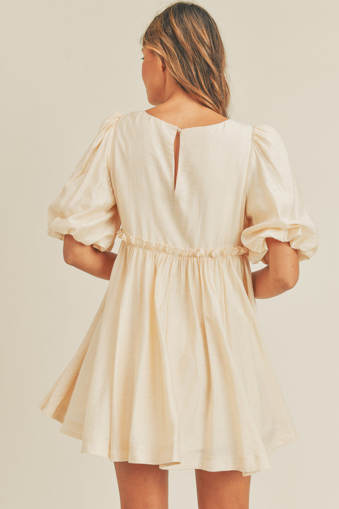 Puff Sleeve Babydoll Dress