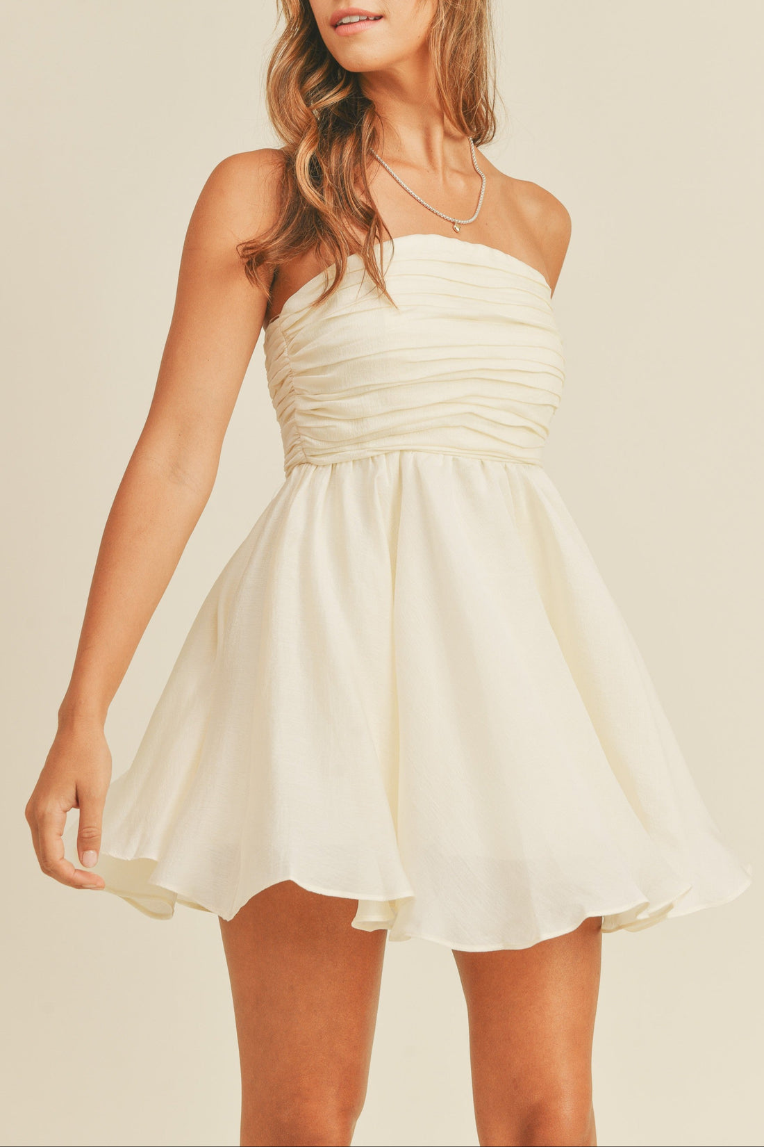 Strapless Babydoll Dress
