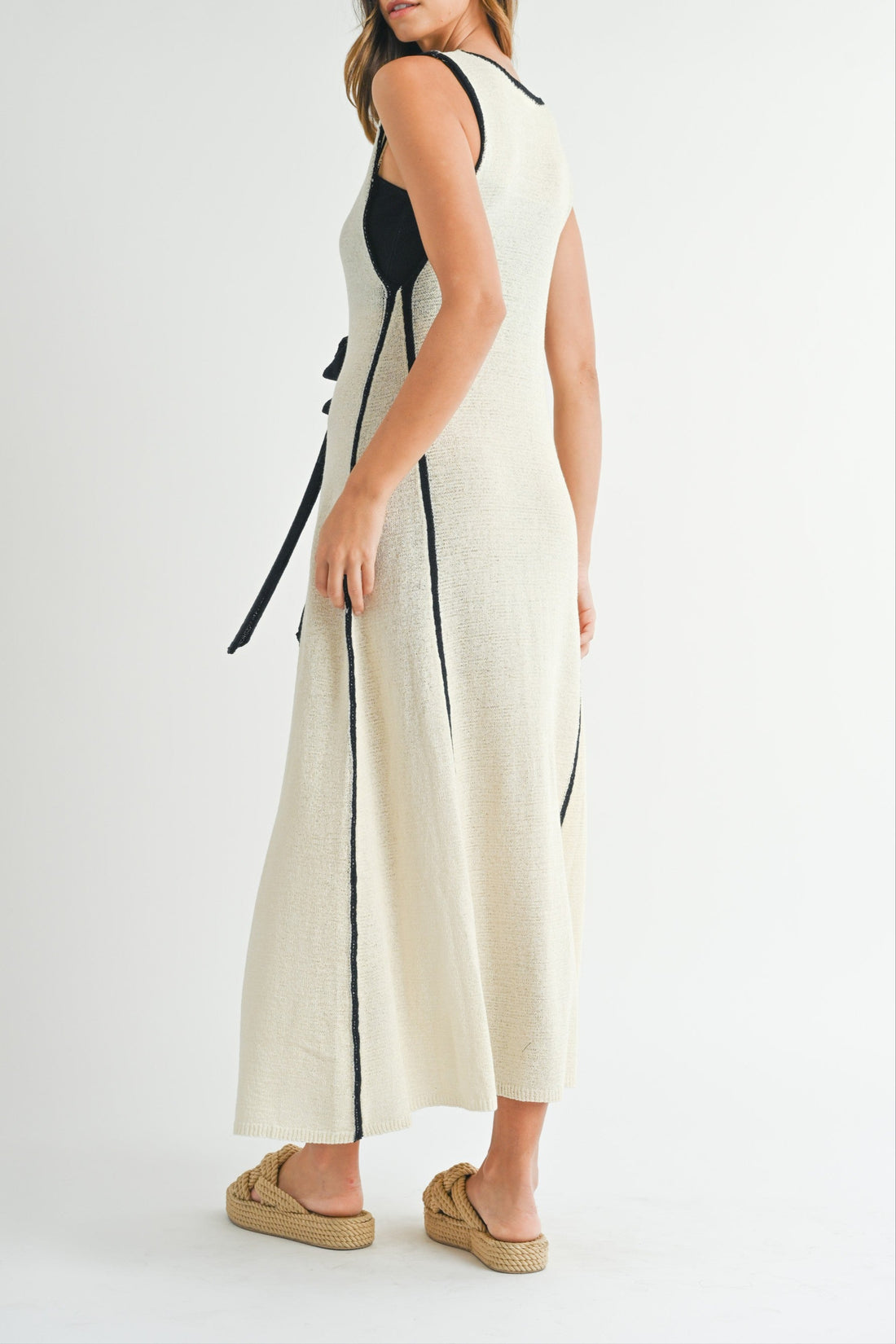 Plunging Neckline Cover Up Maxi Dress (Bralette Included)