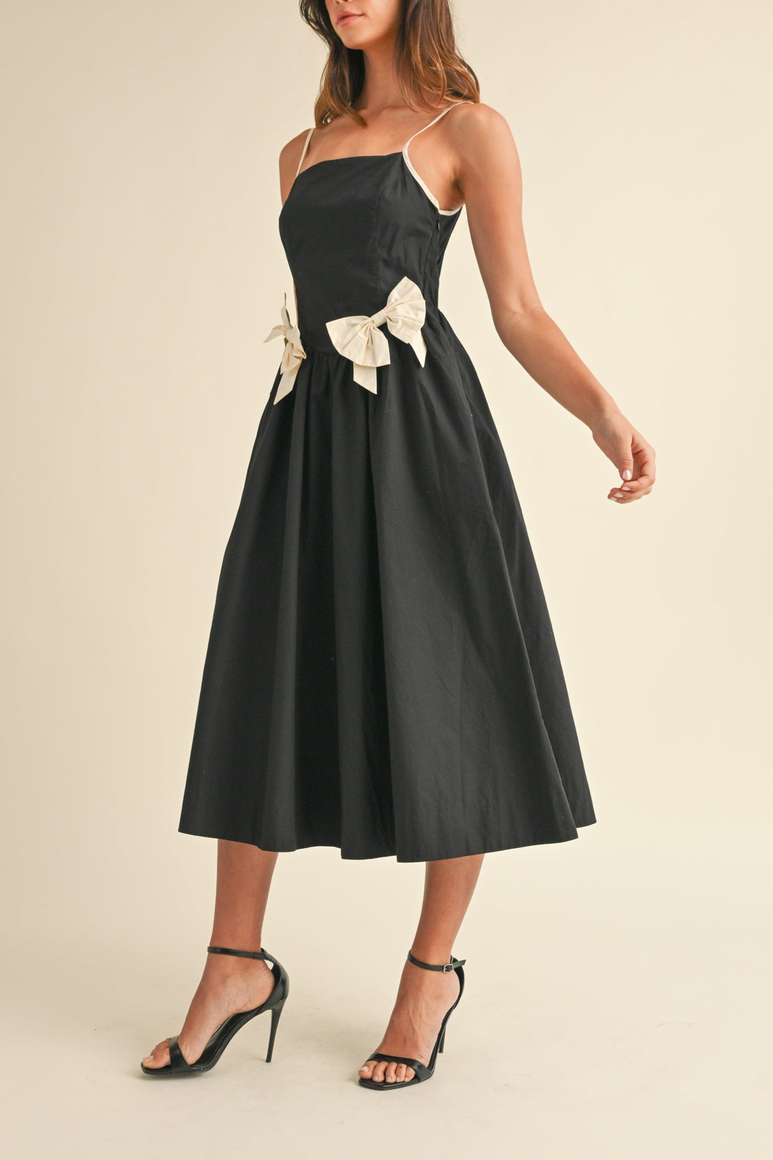 Bow Detail Cami Midi Dress