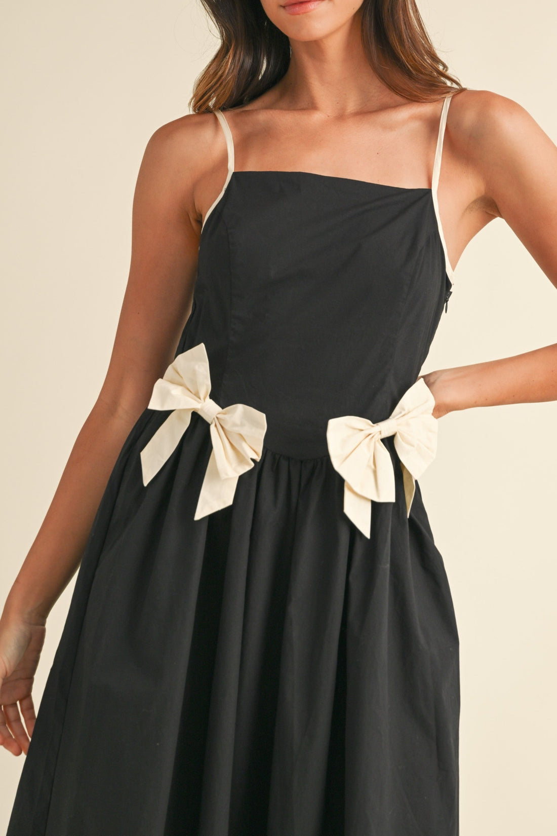 Bow Detail Cami Midi Dress