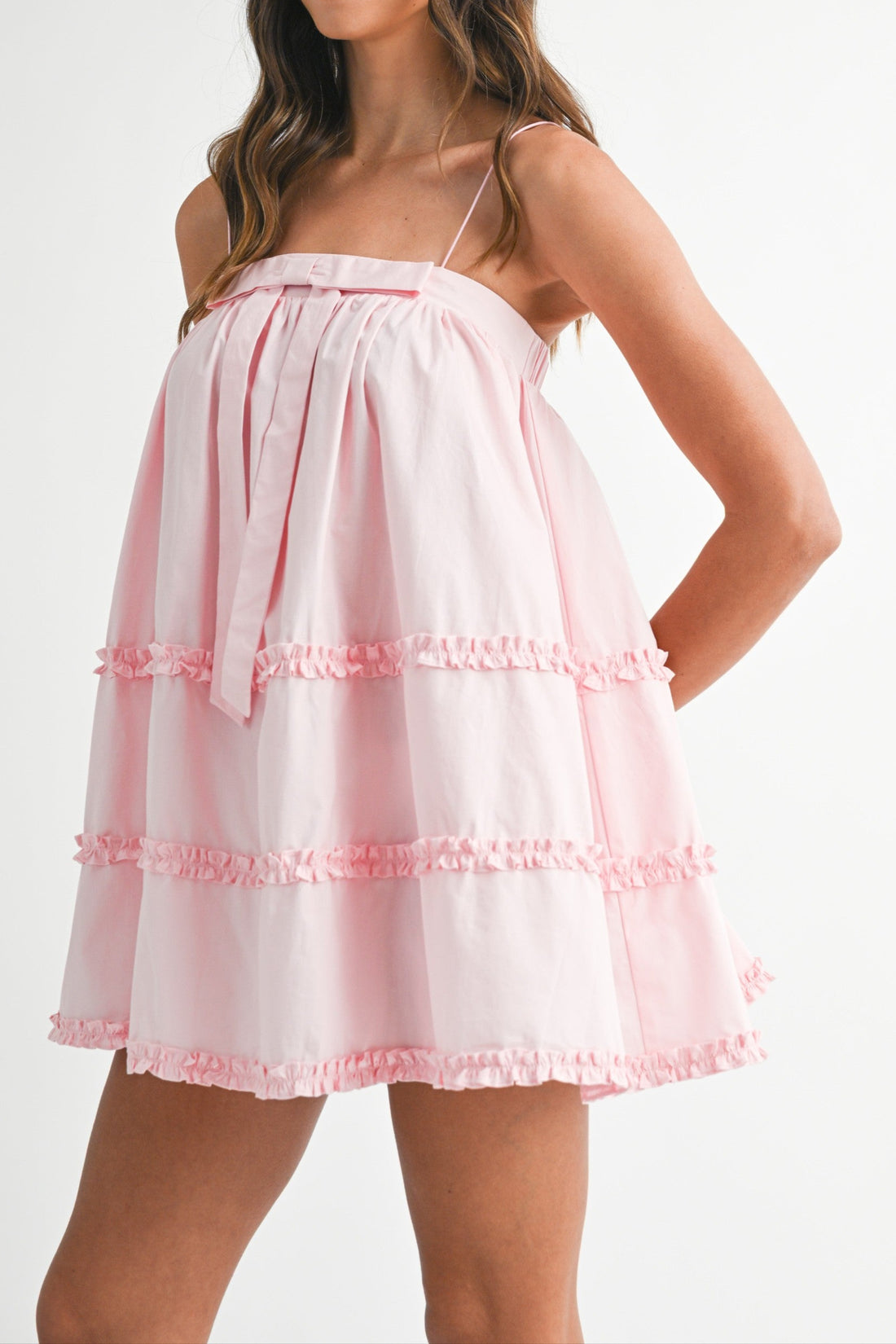 Ruffled Babydoll Mini Dress