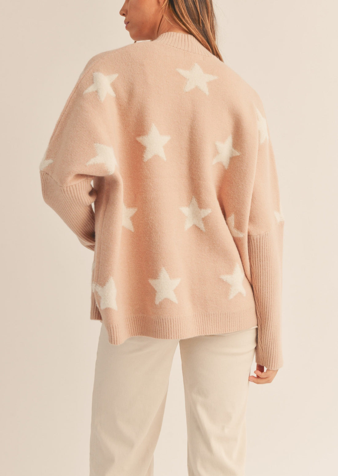Star Open Knit Sweater Cardigan
