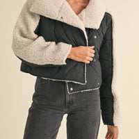 Fluffy Sherpa & Quilted Jacket