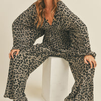 Leopard Wide Pants
