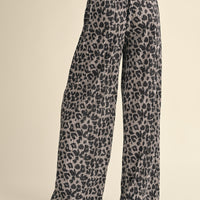 Leopard Wide Pants