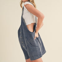Relaxed Fit Washed Cute Romper