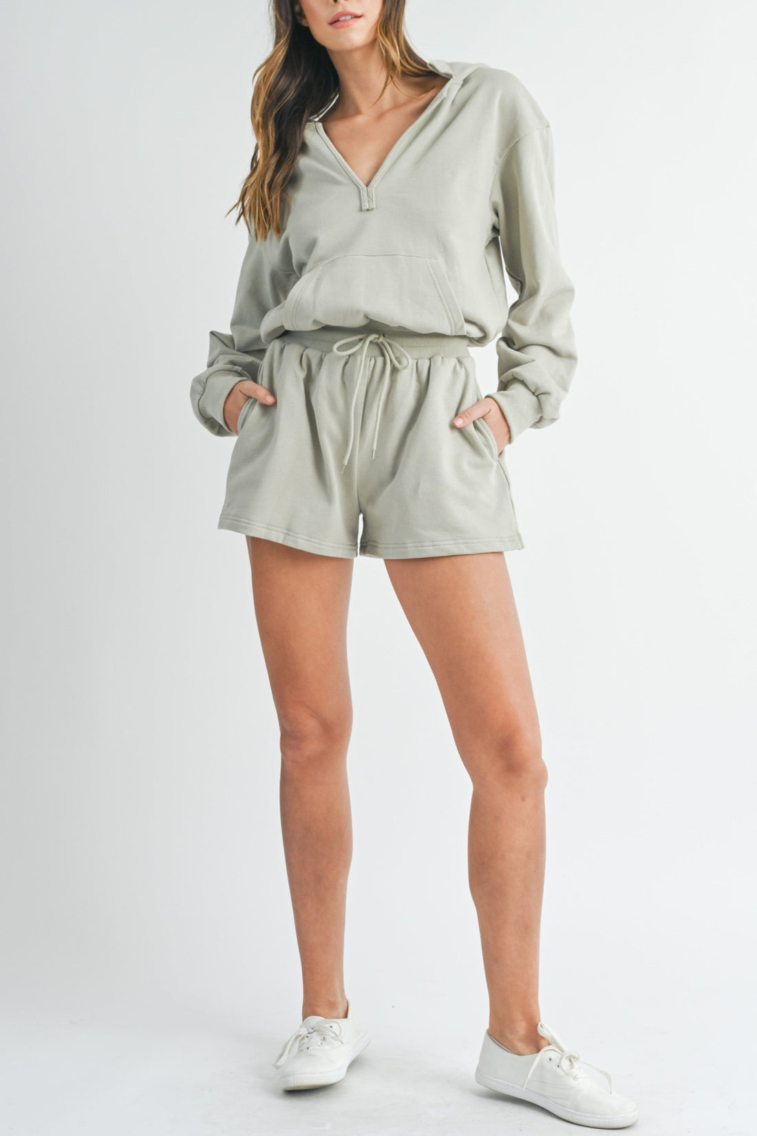 Cotton Hooded Romper