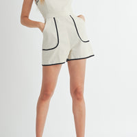 Lovely Lace Scallop Detail Romper