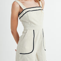 Lovely Lace Scallop Detail Romper